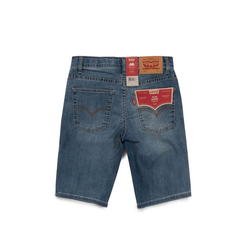 Fashion, accesorii si bijuterii - Copii - Imbracaminte copii - Pantaloni copii - Blugi scurti baieti Levi's, 140 CM 10 ani, Albastru - Infinity.ro