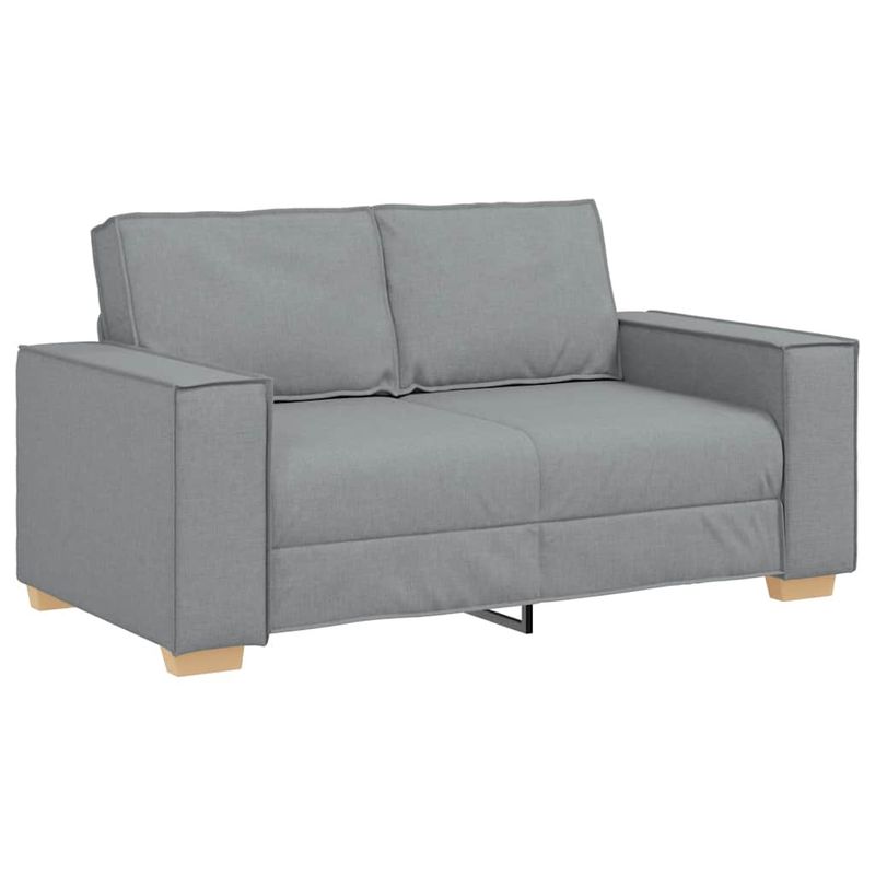 Casa si Gradina - Mobilier - Seturi de mobilier - Seturi living - Set de canapele cu perne, 2 piese, gri deschis, textil - Infinity.ro