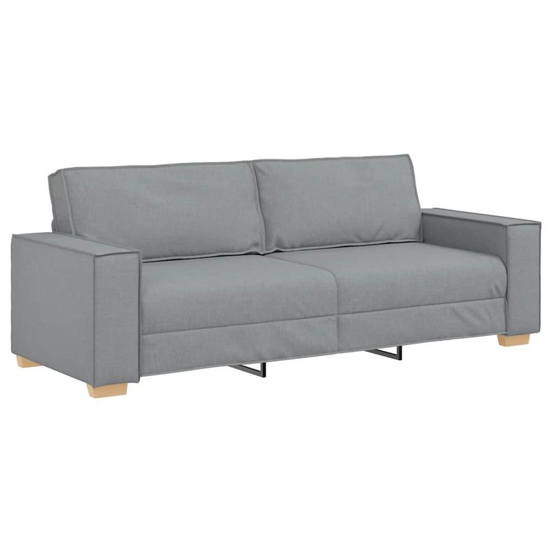 Casa si Gradina - Mobilier - Seturi de mobilier - Seturi living - Set de canapele cu perne, 2 piese, gri deschis, textil - Infinity.ro