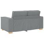 Casa si Gradina - Mobilier - Seturi de mobilier - Seturi living - Set de canapele cu perne, 2 piese, gri deschis, textil - Infinity.ro
