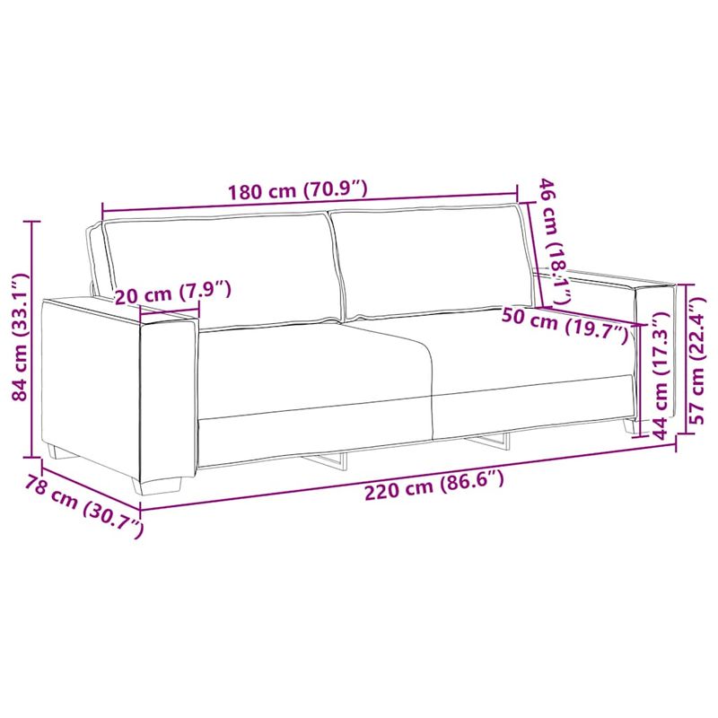 Casa si Gradina - Mobilier - Seturi de mobilier - Seturi living - Set de canapele cu perne, 2 piese, gri deschis, textil - Infinity.ro