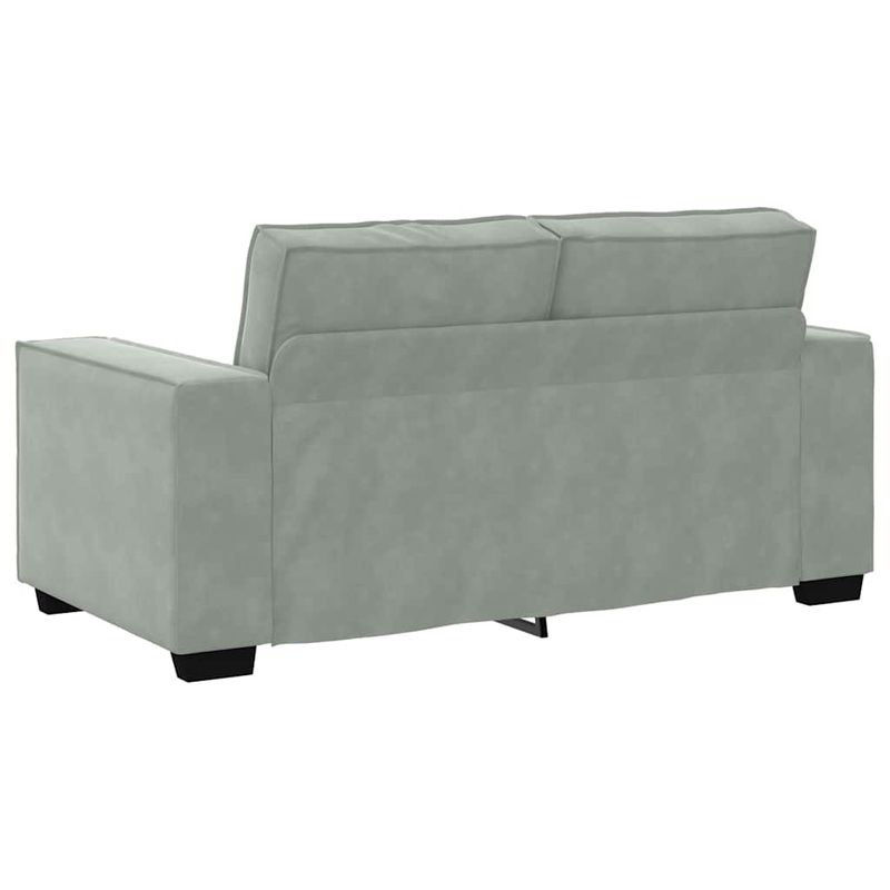 Casa si Gradina - Mobilier - Seturi de mobilier - Seturi living - Set de canapele cu perne, 2 piese, gri deschis, catifea - Infinity.ro