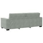 Casa si Gradina - Mobilier - Seturi de mobilier - Seturi living - Set de canapele cu perne, 2 piese, gri deschis, catifea - Infinity.ro
