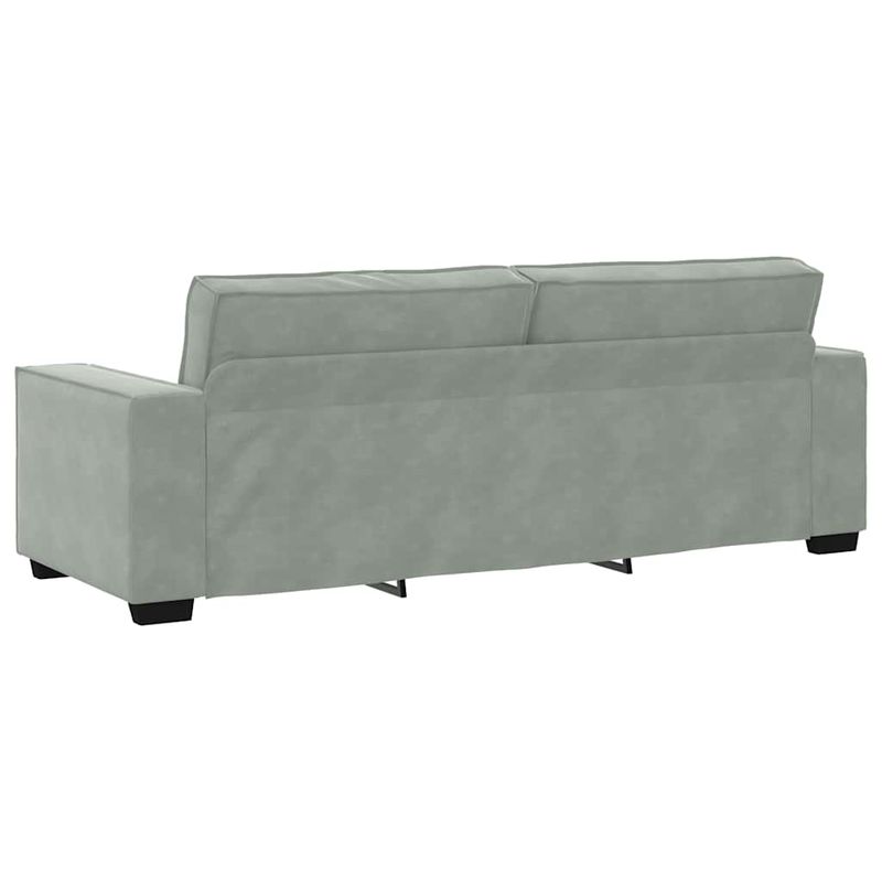 Casa si Gradina - Mobilier - Seturi de mobilier - Seturi living - Set de canapele cu perne, 2 piese, gri deschis, catifea - Infinity.ro