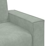 Casa si Gradina - Mobilier - Seturi de mobilier - Seturi living - Set de canapele cu perne, 2 piese, gri deschis, catifea - Infinity.ro