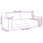 Casa si Gradina - Mobilier - Seturi de mobilier - Seturi living - Set de canapele cu perne, 2 piese, gri deschis, catifea - Infinity.ro