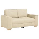 Casa si Gradina - Mobilier - Seturi de mobilier - Seturi living - Set de canapele cu perne, 2 piese, crem, textil - Infinity.ro