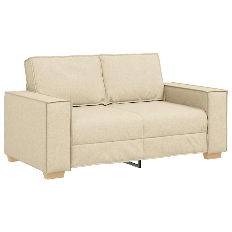 Casa si Gradina - Mobilier - Seturi de mobilier - Seturi living - Set de canapele cu perne, 2 piese, crem, textil - Infinity.ro
