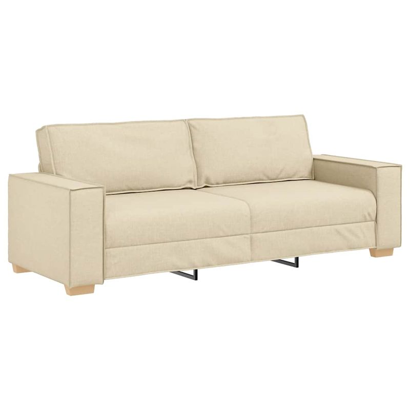 Casa si Gradina - Mobilier - Seturi de mobilier - Seturi living - Set de canapele cu perne, 2 piese, crem, textil - Infinity.ro