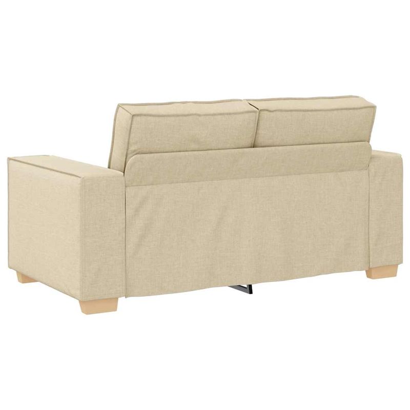 Casa si Gradina - Mobilier - Seturi de mobilier - Seturi living - Set de canapele cu perne, 2 piese, crem, textil - Infinity.ro