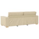 Casa si Gradina - Mobilier - Seturi de mobilier - Seturi living - Set de canapele cu perne, 2 piese, crem, textil - Infinity.ro