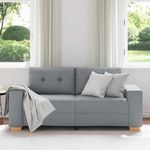 Casa si Gradina - Mobilier - Canapele si coltare - Canapele - Canapea lovesea gri deschis 140 cm stofa - Infinity.ro