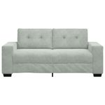 Casa si Gradina - Mobilier - Canapele si coltare - Canapele - Canapea loveseat gri deschis 140 cm catifea - Infinity.ro