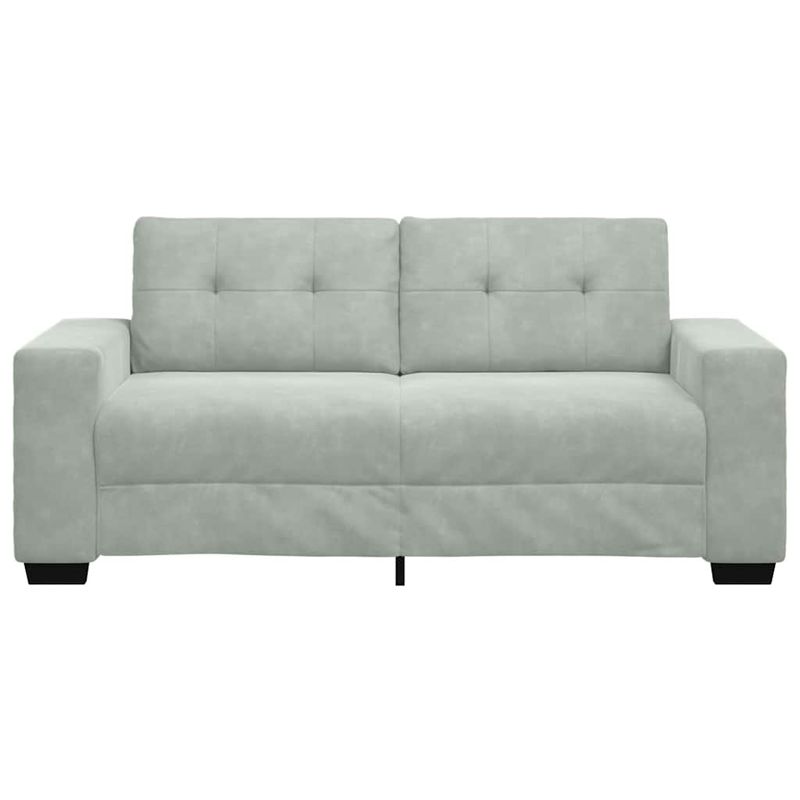 Casa si Gradina - Mobilier - Canapele si coltare - Canapele - Canapea loveseat gri deschis 140 cm catifea - Infinity.ro