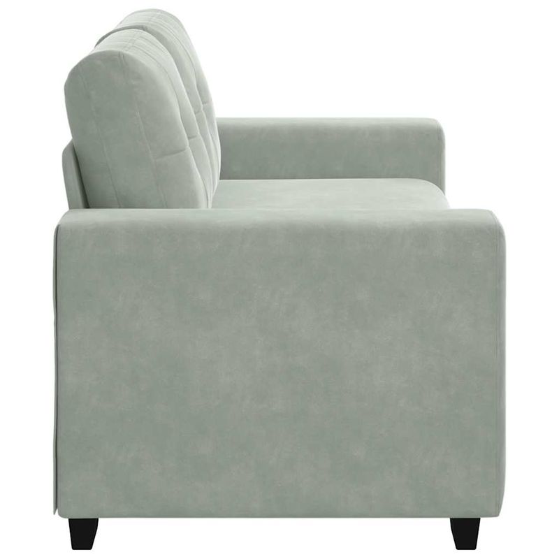 Casa si Gradina - Mobilier - Canapele si coltare - Canapele - Canapea loveseat gri deschis 140 cm catifea - Infinity.ro