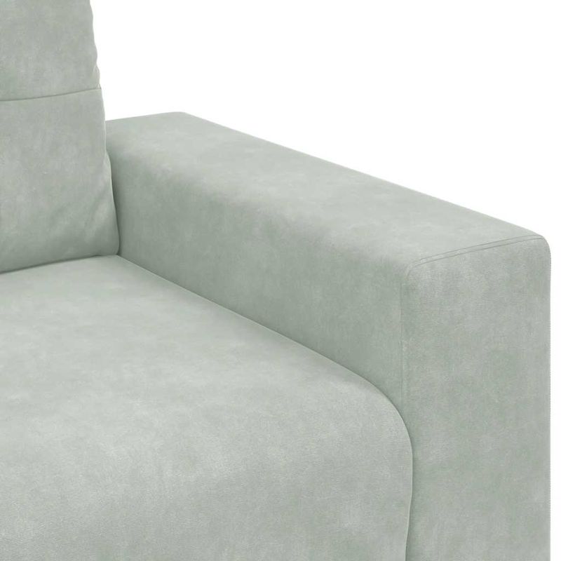 Casa si Gradina - Mobilier - Canapele si coltare - Canapele - Canapea loveseat gri deschis 140 cm catifea - Infinity.ro