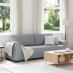 Casa si Gradina - Mobilier - Canapele si coltare - Canapele - Canapea cu 3 locuri, tesatura gri deschis, 180 cm - Infinity.ro