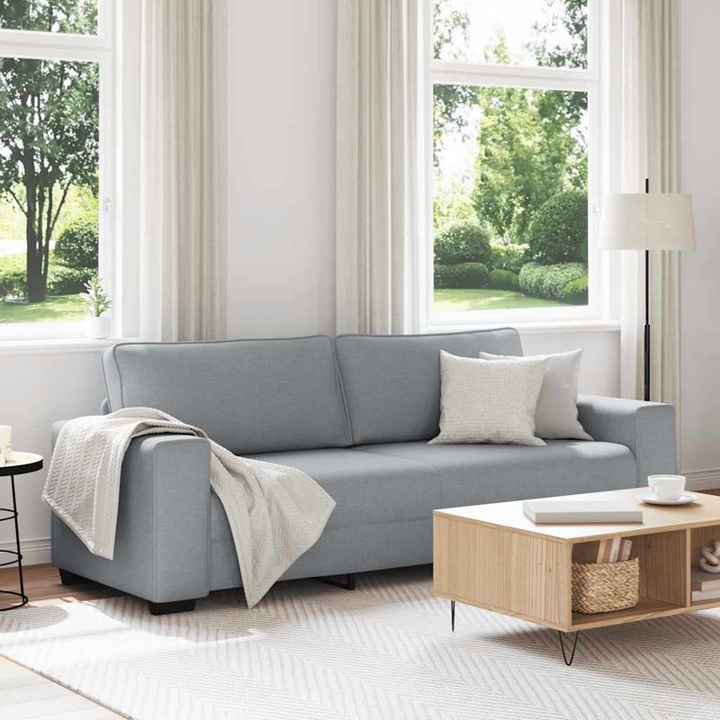 Casa si Gradina - Mobilier - Canapele si coltare - Canapele - Canapea cu 3 locuri, tesatura gri deschis, 180 cm - Infinity.ro