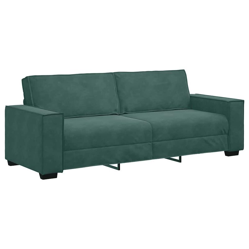 Casa si Gradina - Mobilier - Seturi de mobilier - Seturi living - Set de canapele cu perne, 2 piese, verde inchis, catifea - Infinity.ro