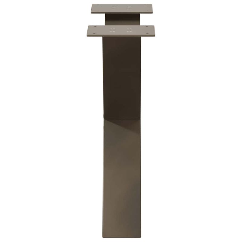 Casa si Gradina - Mobilier - Feronerie si accesorii mobila - Picioare pentru masuta cafea in forma X, 2 buc Otel natural Otel, mărime 50x(42-43) cm (80 mm) - Infinity.ro