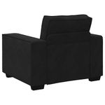Casa si Gradina - Mobilier - Seturi de mobilier - Seturi living - Set de canapele cu perne, 3 piese, negru, catifea - Infinity.ro