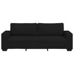 Casa si Gradina/Mobilier/Canapele si coltare/Canapele - Canapea cu 3 locuri, neagra, 180 cm, material textil - Infinity.ro