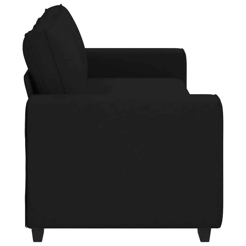 Casa si Gradina/Mobilier/Canapele si coltare/Canapele - Canapea cu 3 locuri, neagra, 180 cm, material textil - Infinity.ro