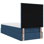 Casa si Gradina - Mobilier - Paturi si accesorii - Paturi - Cadru de pat otoman cu saltea tesatura albastra 80x200cm - Infinity.ro