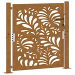 Casa si Gradina - Constructii - Usi interior, exterior si garaj - Usi garaj - Poarta de gradina Design ondulat otel rezistent la intemperii, mărime 105x105 cm - Infinity.ro