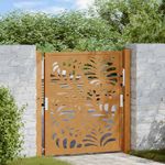 Casa si Gradina - Constructii - Usi interior, exterior si garaj - Usi garaj - Poarta de gradina Design ondulat otel rezistent la intemperii, mărime 105x105 cm - Infinity.ro