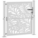 Casa si Gradina - Constructii - Usi interior, exterior si garaj - Usi garaj - Poarta de gradina Design ondulat otel rezistent la intemperii, mărime 105x105 cm - Infinity.ro