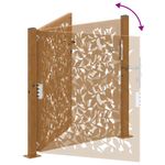 Casa si Gradina - Constructii - Usi interior, exterior si garaj - Usi garaj - Poarta de gradina Design ondulat otel rezistent la intemperii, mărime 105x105 cm - Infinity.ro