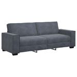 Casa si Gradina - Mobilier - Seturi de mobilier - Seturi living - Set de canapele cu perne, 2 piese, gri inchis, catifea - Infinity.ro