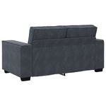 Casa si Gradina - Mobilier - Seturi de mobilier - Seturi living - Set de canapele cu perne, 2 piese, gri inchis, catifea - Infinity.ro