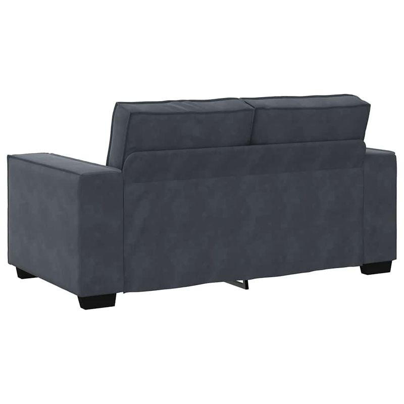 Casa si Gradina - Mobilier - Seturi de mobilier - Seturi living - Set de canapele cu perne, 2 piese, gri inchis, catifea - Infinity.ro