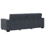 Casa si Gradina - Mobilier - Seturi de mobilier - Seturi living - Set de canapele cu perne, 2 piese, gri inchis, catifea - Infinity.ro