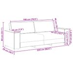 Casa si Gradina - Mobilier - Seturi de mobilier - Seturi living - Set de canapele cu perne, 2 piese, gri inchis, catifea - Infinity.ro