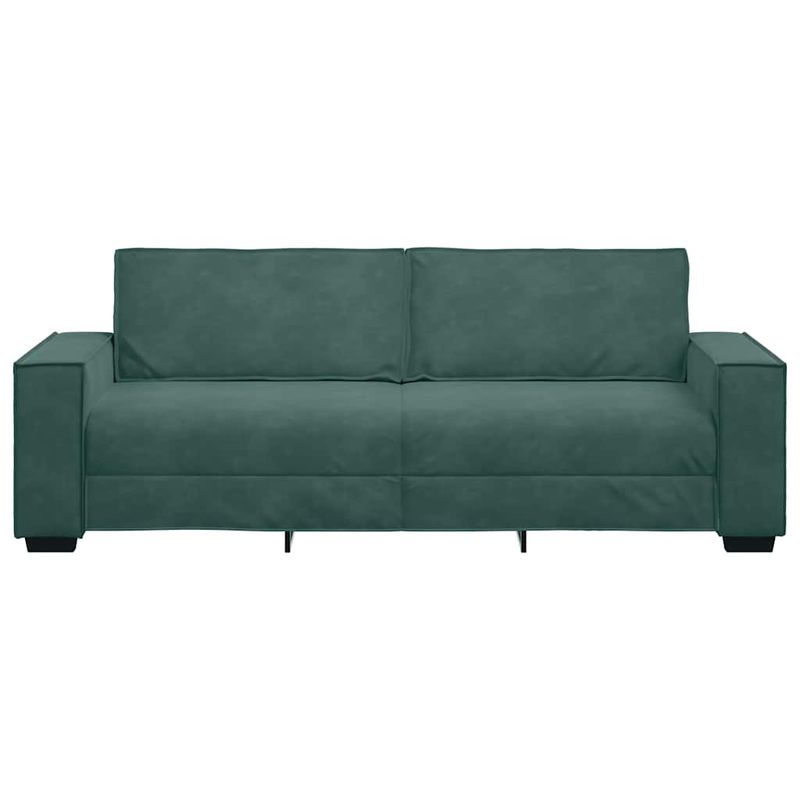 Casa si Gradina - Mobilier - Canapele si coltare - Canapele - Canapea cu 3 locuri, verde inchis, 180 cm, catifea - Infinity.ro
