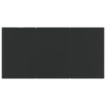 Casa si Gradina - Gradina si terasa - Mobilier exterior - Mese gradina - Masa de gradina, negru, 200x100x74 cm, otel & sticla securizata - Infinity.ro
