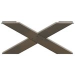 Casa si Gradina - Mobilier - Feronerie si accesorii mobila - Picioare pentru masa cafea in forma X, 2 buc Otel natural Otel, mărime 70x(30-31) cm (80 mm) - Infinity.ro