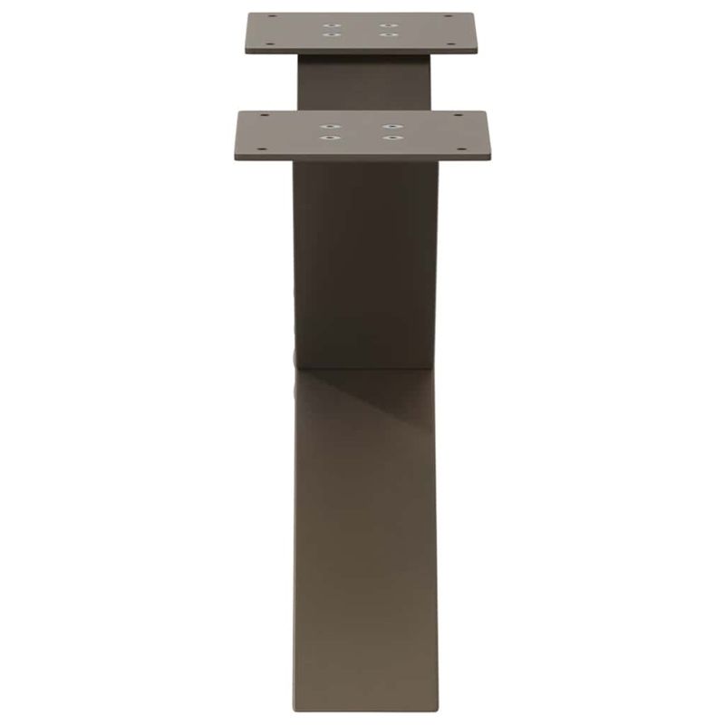 Casa si Gradina - Mobilier - Feronerie si accesorii mobila - Picioare pentru masuta cafea in forma X, 2 buc Otel natural Otel, mărime 50x(30-31) cm (80 mm) - Infinity.ro