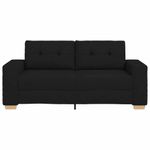 Casa si Gradina - Mobilier - Canapele si coltare - Canapele - Canapea lovesea neagra 140 cm stofa - Infinity.ro