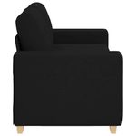 Casa si Gradina - Mobilier - Canapele si coltare - Canapele - Canapea lovesea neagra 140 cm stofa - Infinity.ro