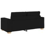 Casa si Gradina - Mobilier - Canapele si coltare - Canapele - Canapea lovesea neagra 140 cm stofa - Infinity.ro