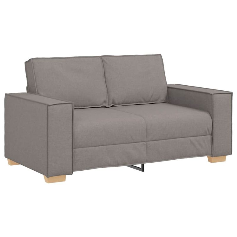 Casa si Gradina - Mobilier - Seturi de mobilier - Seturi living - Set de canapea cu perne, 2 piese, gri taupe, material textil - Infinity.ro