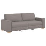 Casa si Gradina - Mobilier - Seturi de mobilier - Seturi living - Set de canapea cu perne, 2 piese, gri taupe, material textil - Infinity.ro