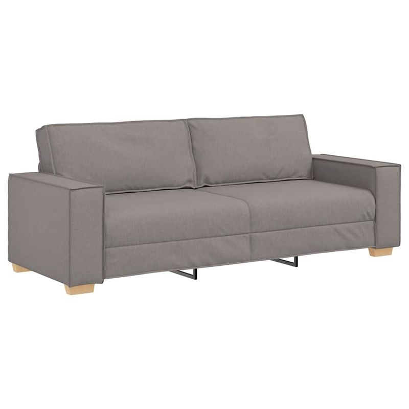 Casa si Gradina - Mobilier - Seturi de mobilier - Seturi living - Set de canapea cu perne, 2 piese, gri taupe, material textil - Infinity.ro