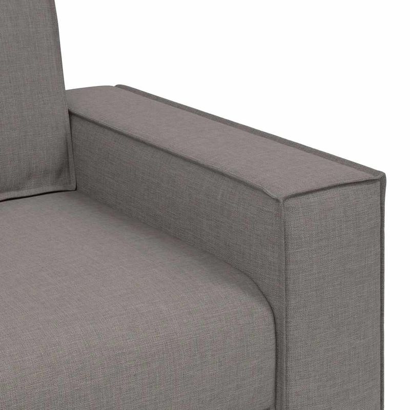 Casa si Gradina - Mobilier - Seturi de mobilier - Seturi living - Set de canapea cu perne, 2 piese, gri taupe, material textil - Infinity.ro
