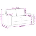 Casa si Gradina - Mobilier - Seturi de mobilier - Seturi living - Set de canapea cu perne, 2 piese, gri taupe, material textil - Infinity.ro