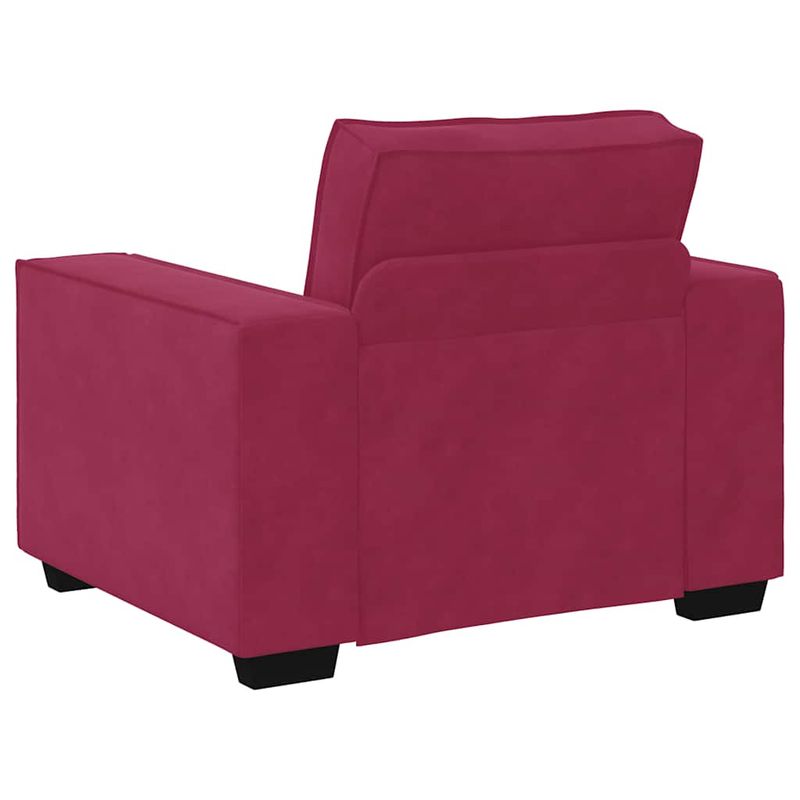 Casa si Gradina - Mobilier - Seturi de mobilier - Seturi living - Set canapea cu perne, 3 piese, rosu vin, catifea - Infinity.ro
